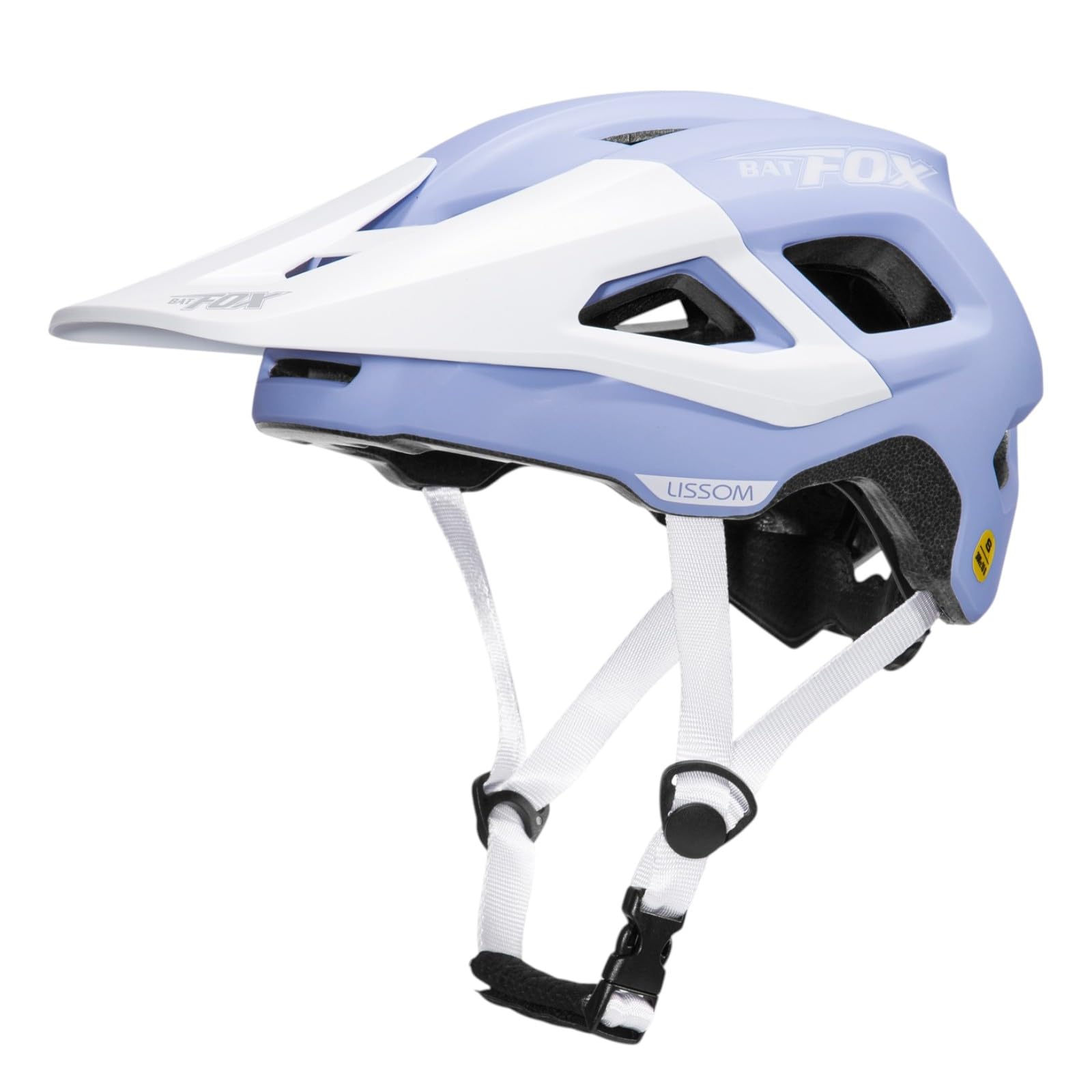 BATFOX Kids Bike Helmet for Boys Girls Ages 5-8 & 8-14, Adjustable 48-56cm Youth Helmet with Visor, Multi-Sport Lightweight for Cycling Scooter Skating Skateboard (Blue White, S(48-52CM)) : Sports &