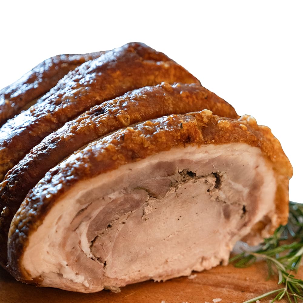 FA.LU.CIOLI 1917 - Porchetta Di Ariccia Igp 2Kg Sottovuoto, Tronchetto Di Porchetta Senza Glutine E Lattosio, Prodotto Artigianale, Senza Conservanti, Carne Di Maiale Selezionata, Prodotto Tipico