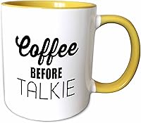 Vista 11 de 3dRose Coffee Before Takie - Taza de cerámica, 11 onzas, rojo/blanco