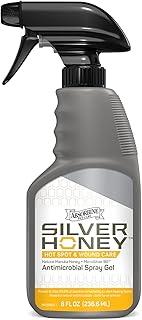 Absorbine Silver Honey Hot Spot & Wound Care Spray Gel, Manuka Honey & MicroSilver BG, Medicated Skin Care & Itch Relief f...