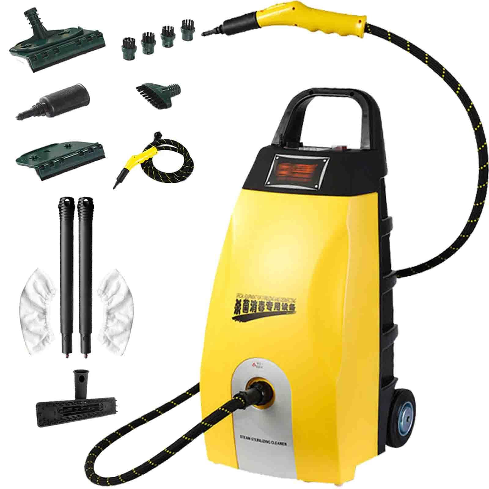 Hidrolimpiadora de vapor multiusos, hidrolimpiadora de vapor de alta presión, vaporizador de mano de 3000 W para limpiar lechada y azulejos, hidrolimpiadora de vapor portátil para autos Blue