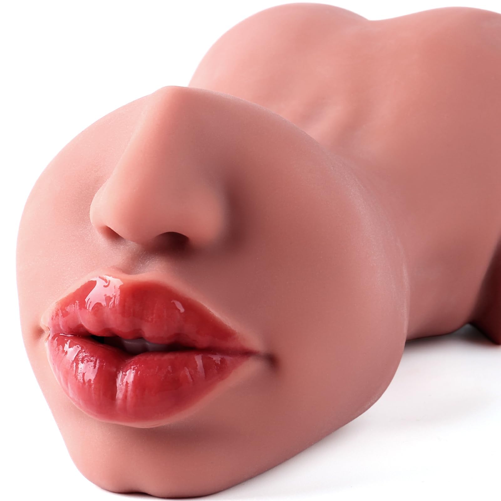 Pocket Pussy Male Masturbator Sex Toys for Men - Adult Toys 2 in 1 Pocket Pussies Lifelike Oral Masturbation Male Stroker for Mouth Sex, Realistic Blowjob Masturbators Adult Sex Toys for Men Pleasure: Brown Pocket Pussy