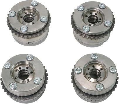 4Pcs Intake & Exhaust Left Right Camshaft Adjuster VVT Gear Set 2760503900 2760503800 2760503700 2760503600 Fit Mercedes M276 3.0L 3.5L Engine W222 W166 C43 AMG