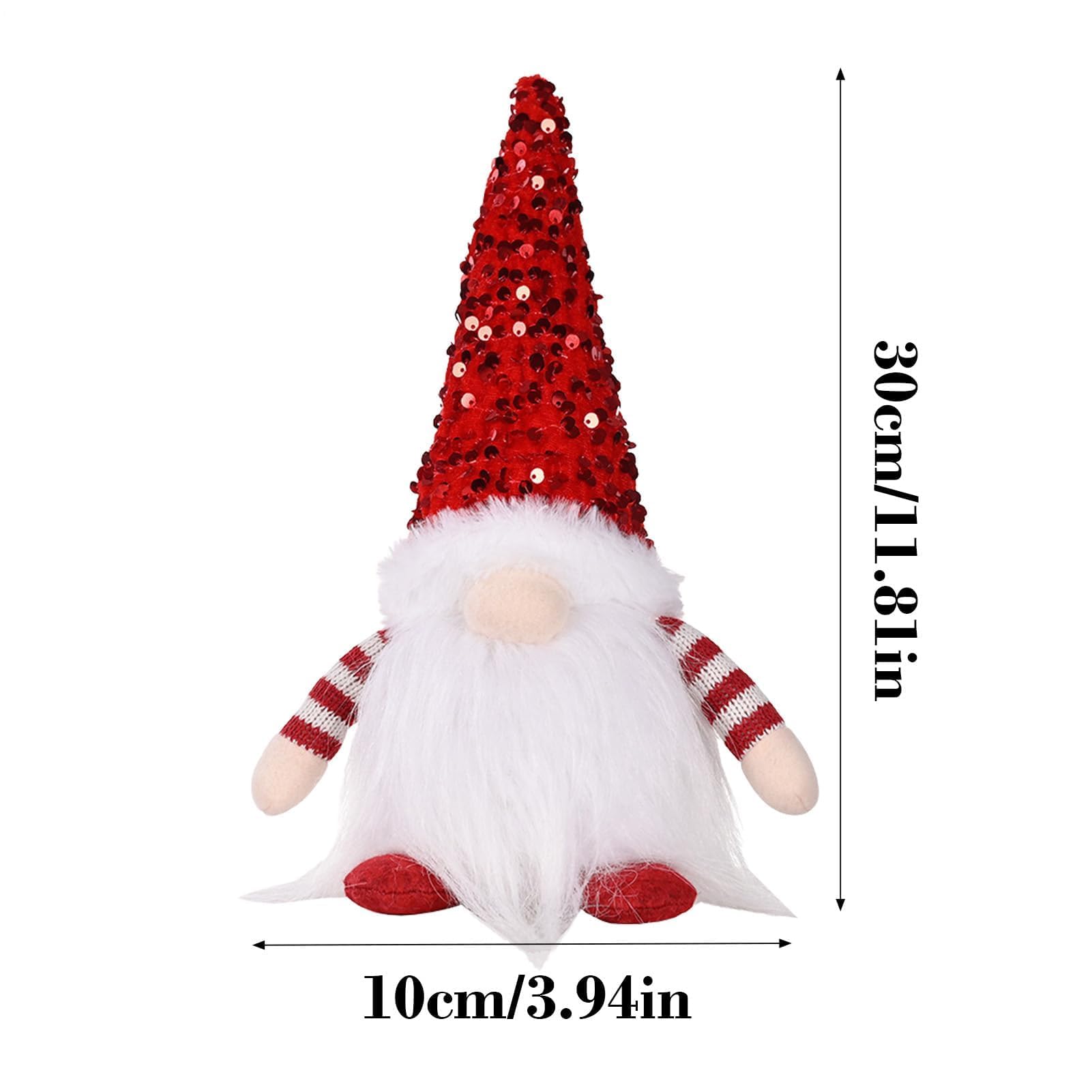 Gnomo - Decoraciones navideñas | Muñeca de peluche iluminada que funciona con pilas para vacaciones, Acción de Gracias, Pascua, decoración del hogar y el lugar de trabajo