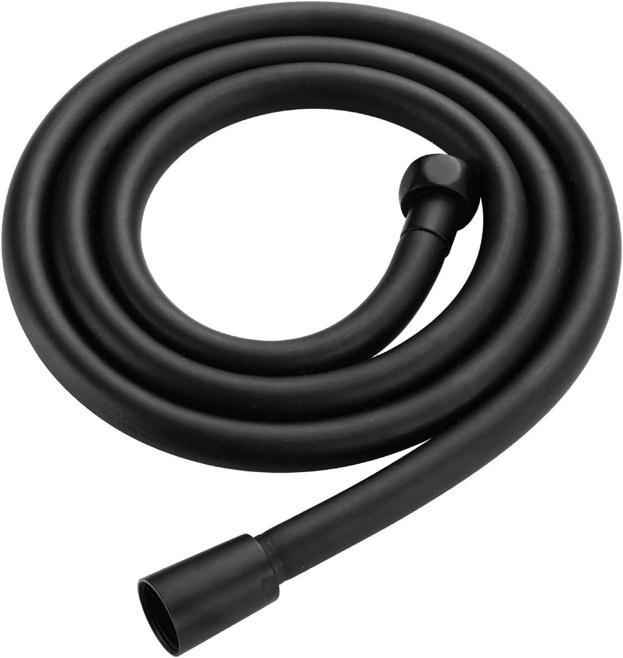 Gkirqvpe Svart Shower Hose, Flexible Showerhose Pvc Ss Presssmooth 1500Mm Silverblack 360Rot Bathhandheldhead