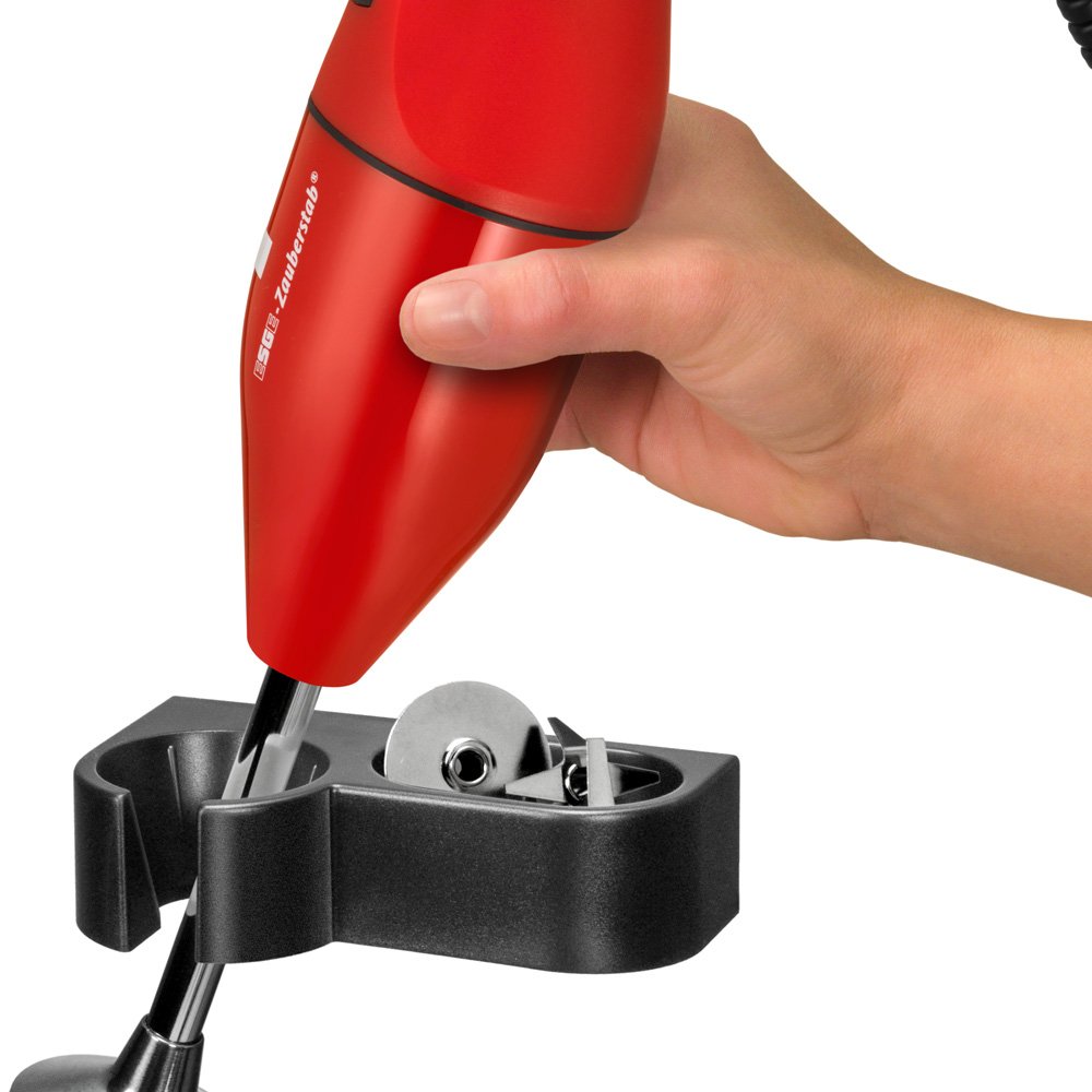 ESGE Zauberstab Stabmixer 90212 E 120 Select rot Stabmixer, Pürierstab, 2 Stufen bis 10.000 U/Min, ergonomischer Griff, langlebiger, robuster Motor, inkl. Zubehör, 120W, Made in Switzerland
