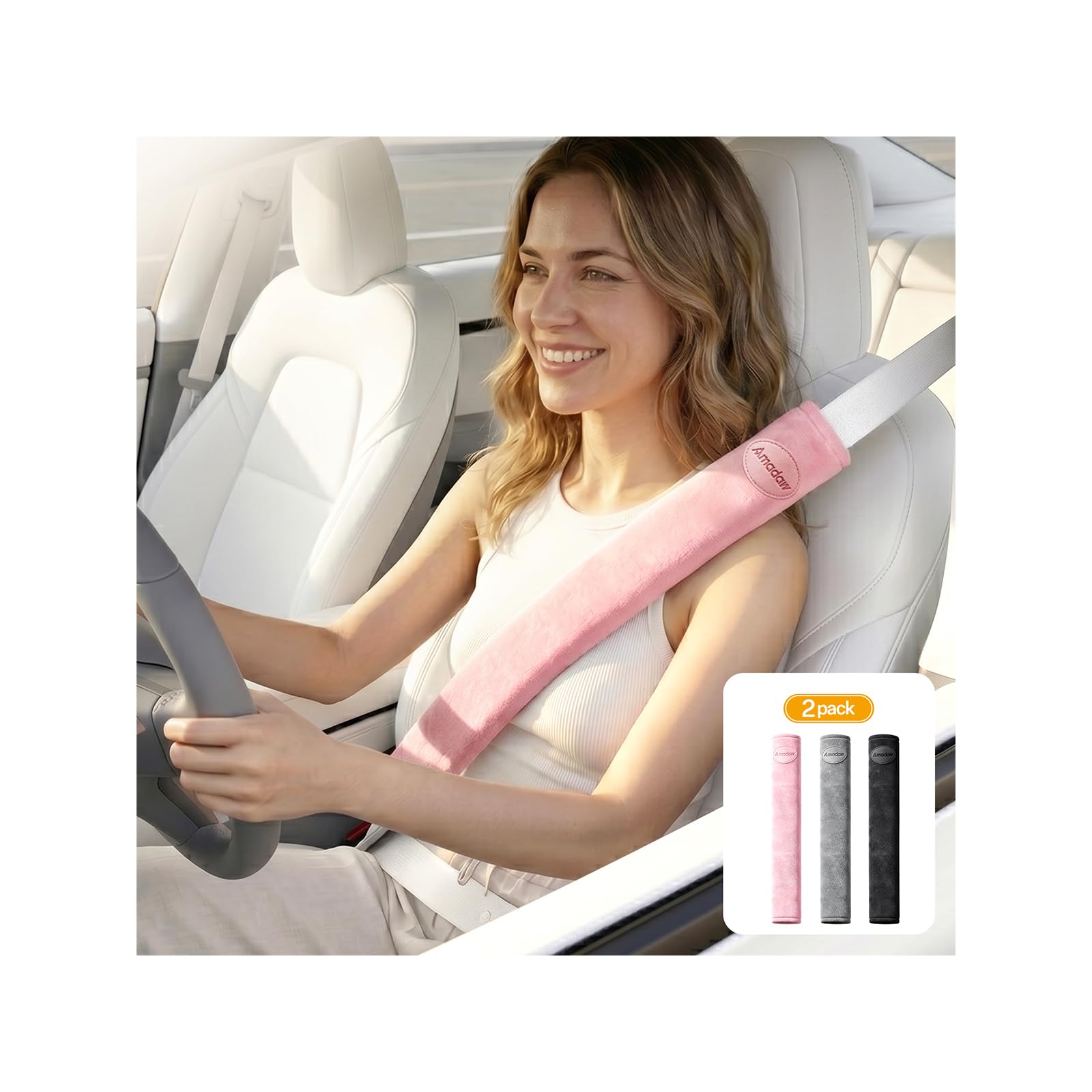 AMADAW Seat Belt Cover