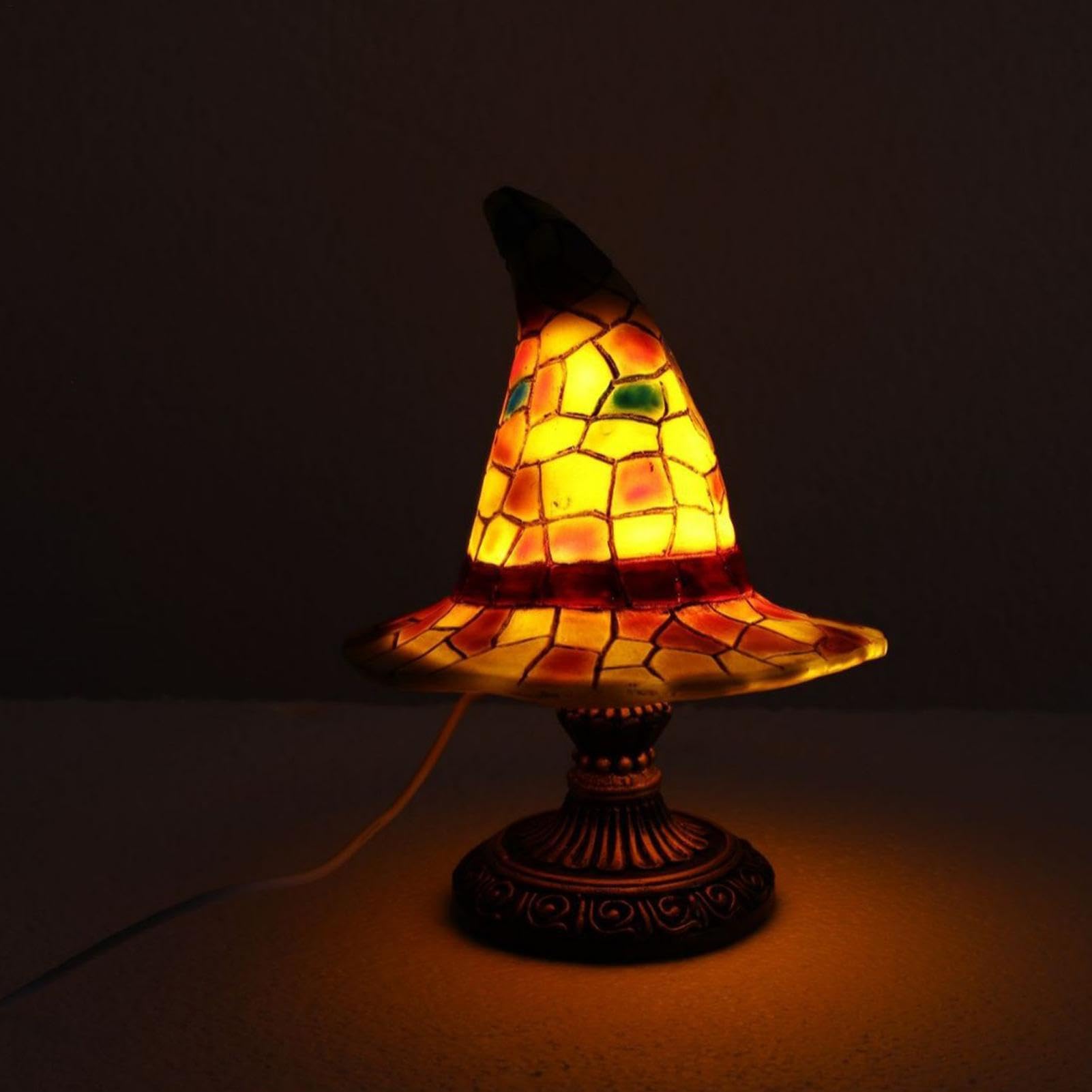 Gotycka lampa biurko stolik nocny lampka nocna USB wtyczka nocna