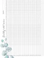 Monthly Habit Tracker: Undated 109 Month with Spaces for 25 Daily Habits Beautiful Watercolor Green Leaves