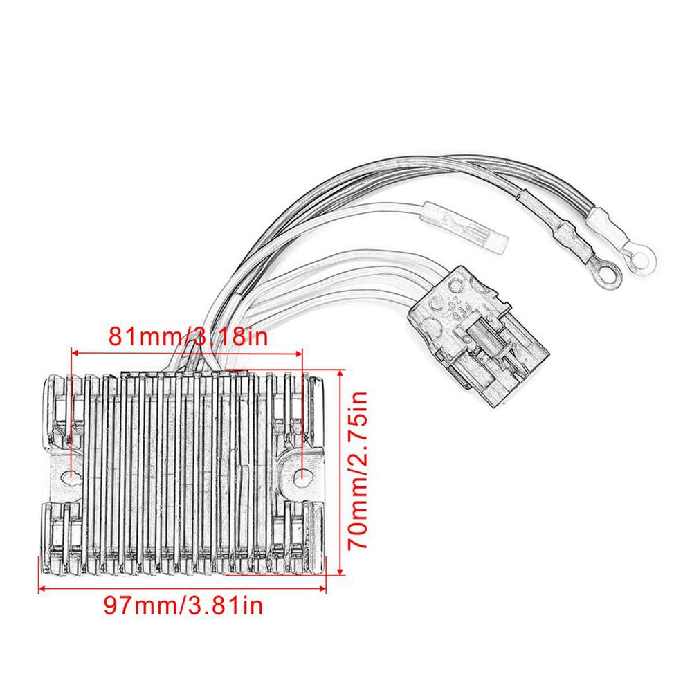 4011182 prostownik napięcia motocyklowego do Polaris Hawkeye 300 Sportsman 300 Sportsman 400 HO F/C Carb 2006-2011 Moto