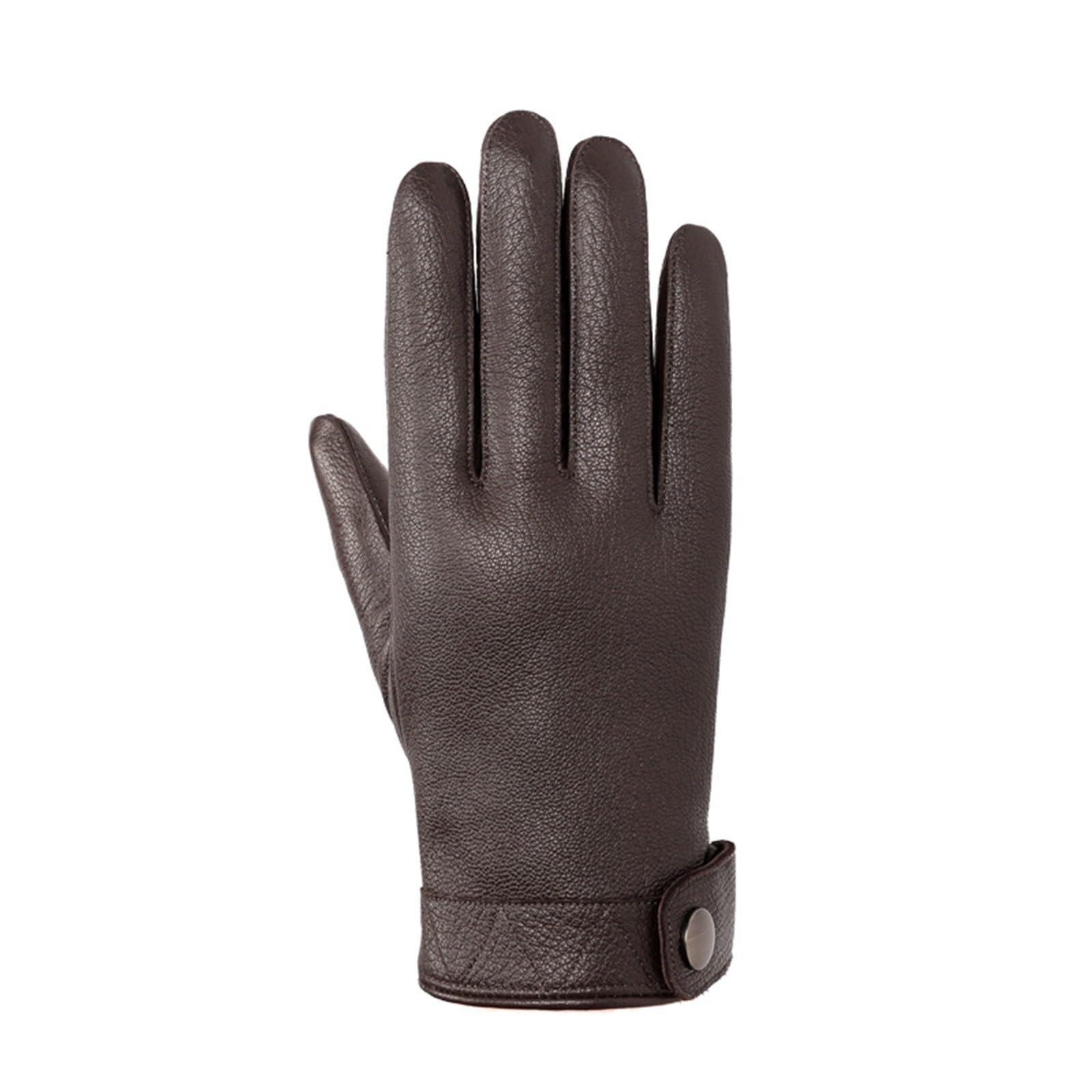 Gants d'hiver chauds rembourrés épais pour homme Bruin taille M parfaits au volant