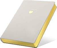 Vista 9 de CAGIE Lined Journal Notebook for Women and Girls 256 Pages Cute Diary with Heart-Shaped Leather Journals for Writing A5 Soft Cover Notebooks for