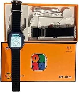 X9 Ultra Smart Watch 2.02 Inch Super AMOLED Screen Compatible with Wearfit Pro App for iOS and Android Ipx67 Waterproof - Black