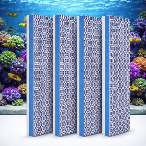 Image of Foodie Puppies 8D Aquarium Filter Trap Sponge Pad - Set of 4 (40x15cm) 8-Layer Reusable Foam for Fish Tank | Mechanical & Biological Filtration | Cut-to-Size Filter Media for All Aquariums
