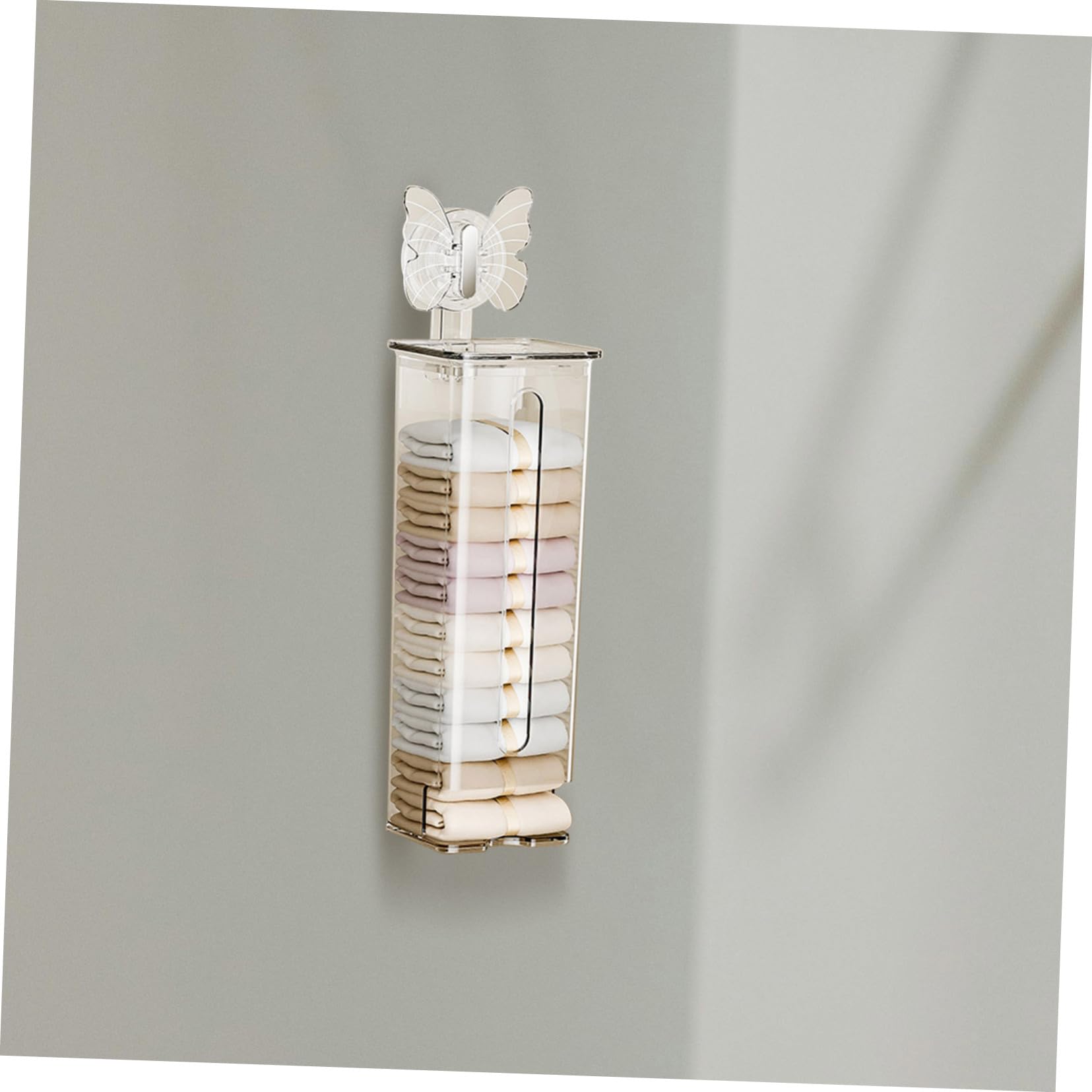 2stücke Wandmontierter Kleiderschrank - Aufbewahrungs - Organizer Hängender Aufbewahrungsbehälter Für Socken Wand - Socken - Organizer Organisationsregal Fürs Schlafzimmer