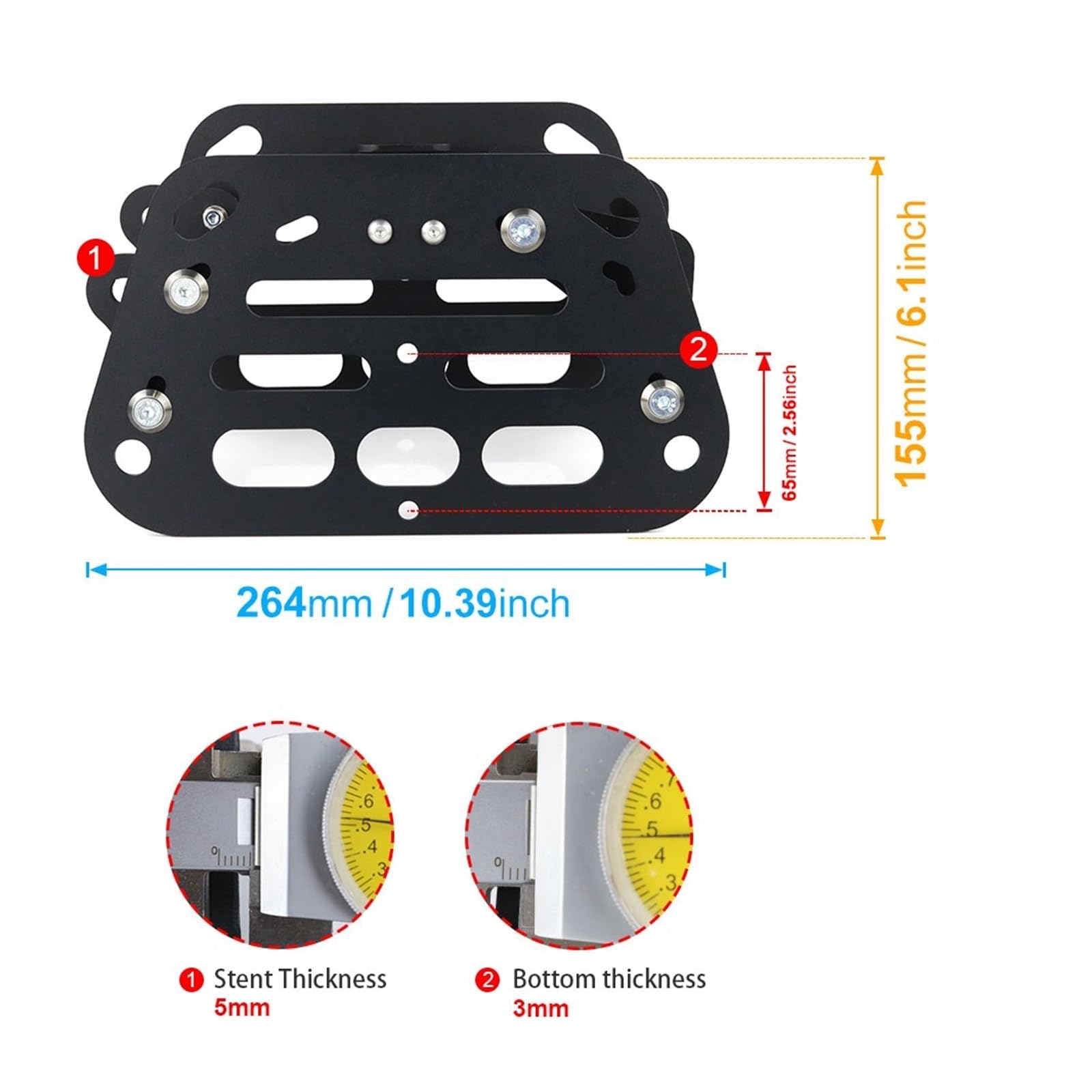 Moto Mensola Supporto Portapacchi Adatto Per VU&LCAN S 650 Supporto Per Barra Di Per Borse Laterali, Portapacchi Per Moto, Contropunta, Accessori Posteriori
