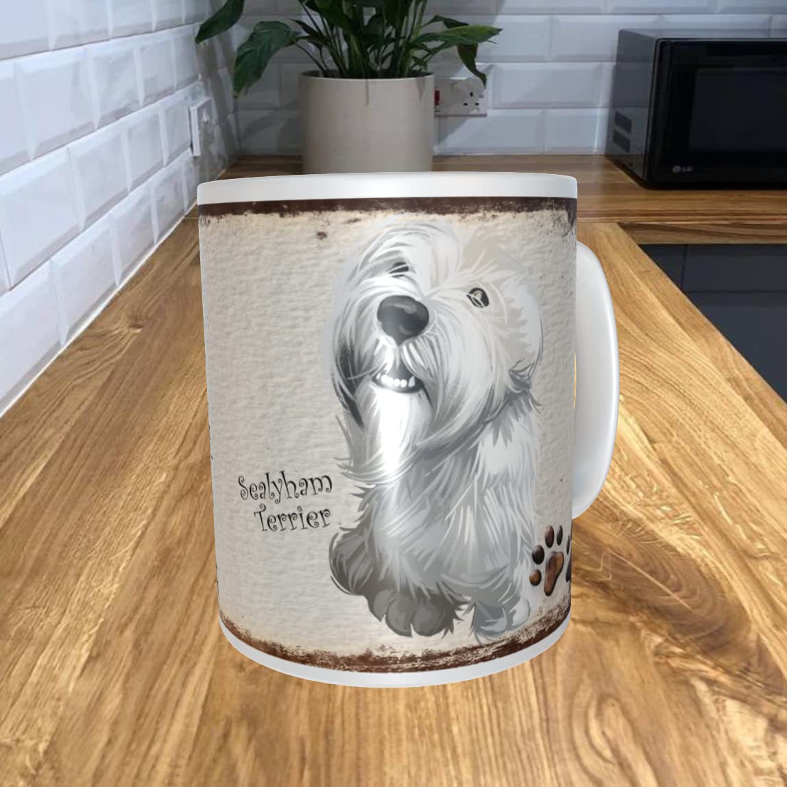Shawprint Limited White Sealyham Terrier 11Oz Coffee Mug My Dog's Bedtime Prayer Theme 1057Drmug