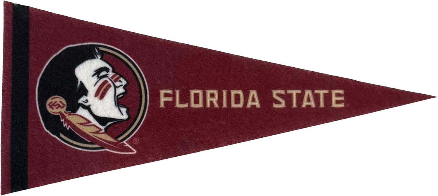 Florida State Felt Mini Pennant - Size: 4" x 9" - Officially Licensed - 1 Pennant Per Pack