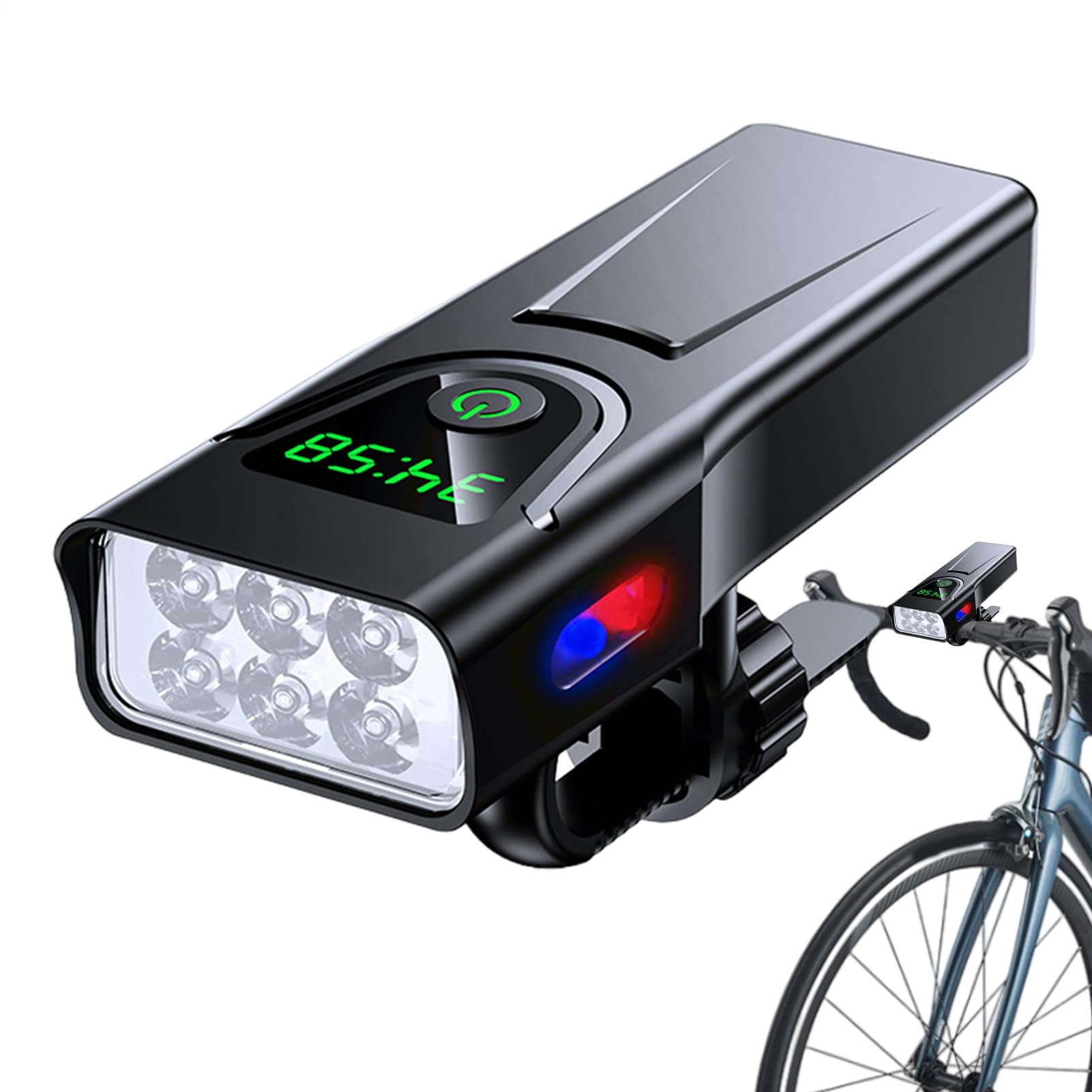 Per Bicicletta Fanale Posteriore Ricaricabile Impermeabile 5 Modalità | 1000 Lumen Faro Bici 5200mAh per Ciclismo Adulti Bambini Scooter e Passeggino