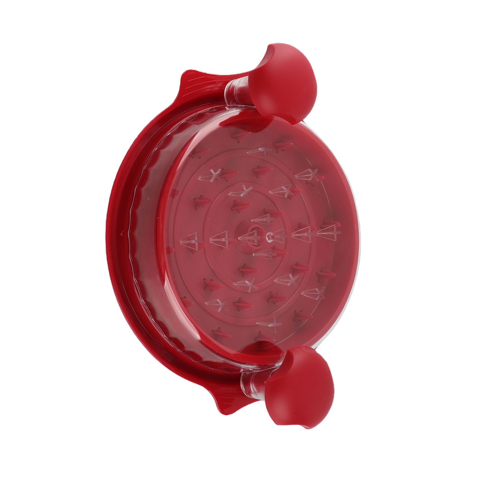 Torcer para Herramientas de Pollo, Carne Rallada Más Rápida, Ayudante de Cocina, Cubierta Transparente, Fácil de Usar (rojo)