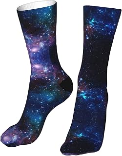 942 Golf Socks 50Cm Space Galaxy Crew Socks Warm Winter Socks Cushion Socks For Mens, Womens, Winter