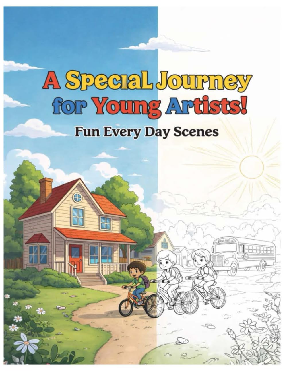 A SPECIAL JOURNEY FOR YOUNG ARTISTS!: An Engaging Coloring and Activity Book for Kids, Boys and Girls ages 6-14