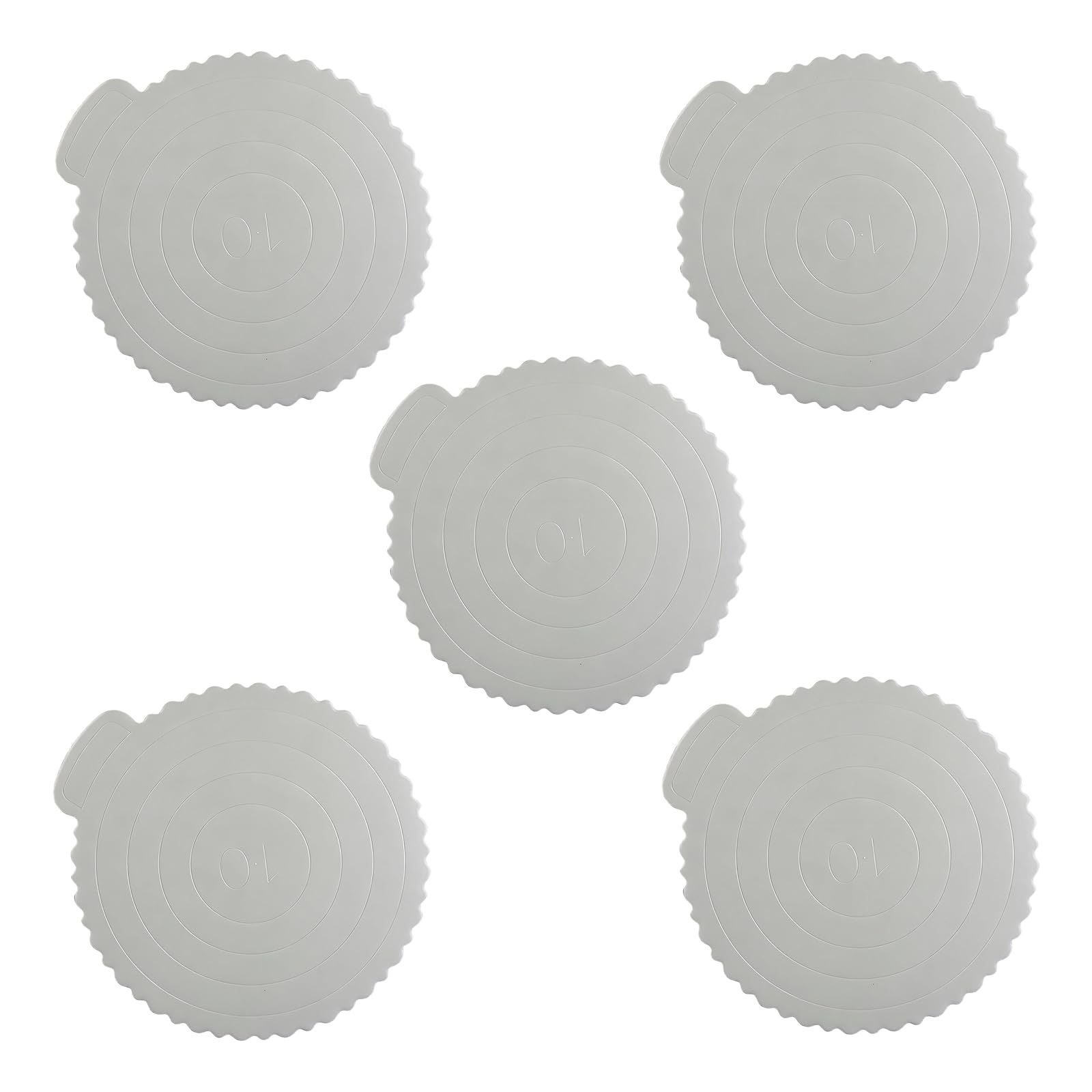 5Pieces Cake Bases ABS Construction Thickened Cake Board Suitable for Dependable Use in Demanding Environment Display Stand