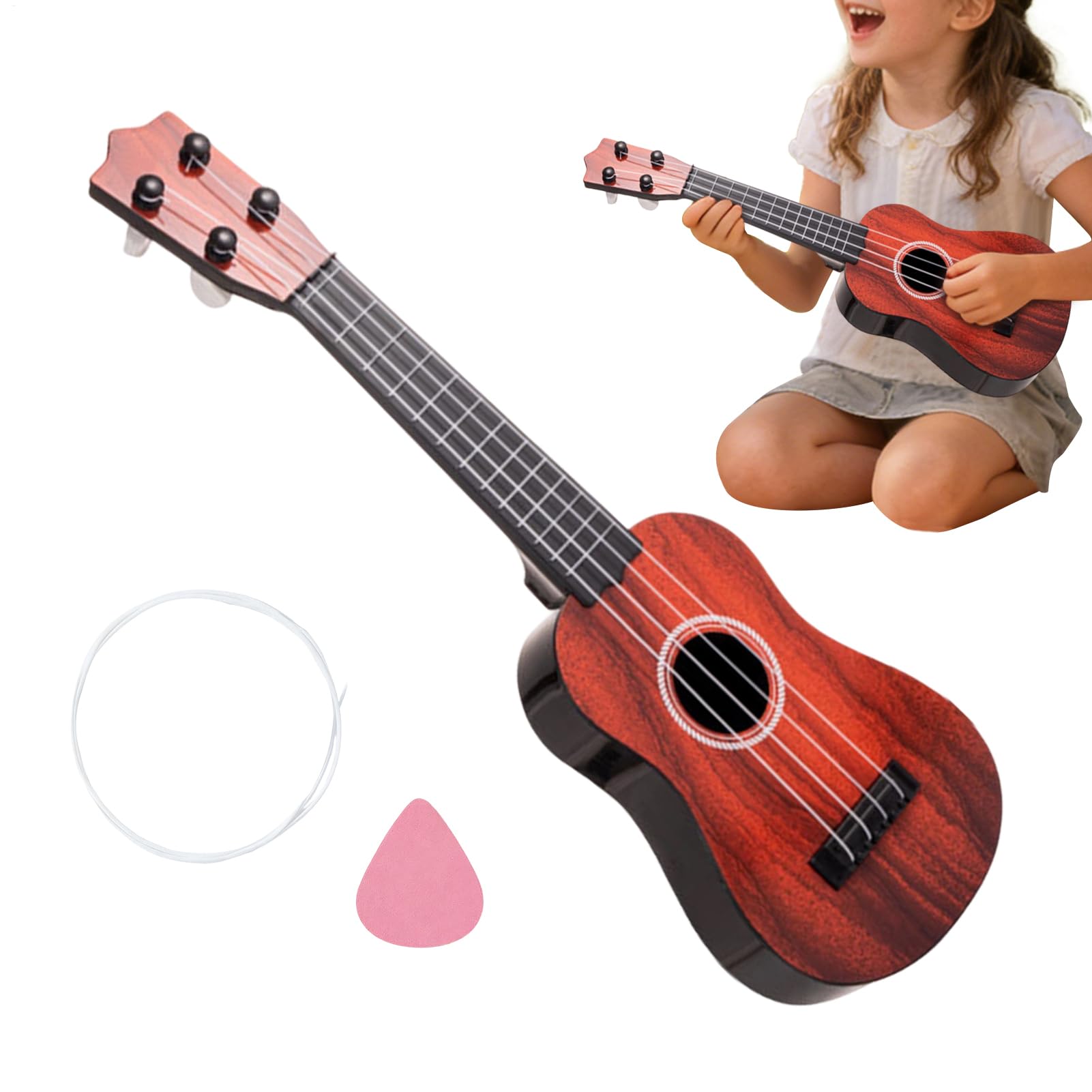 Ukulele para Principiantes,de 4 Cuerdas para Iniciación | Juguete Instrumento Educativo - para Estudiantes, hogar, Aula, Sala de Juegos, , Escuela, niños y niñas, — view 10
