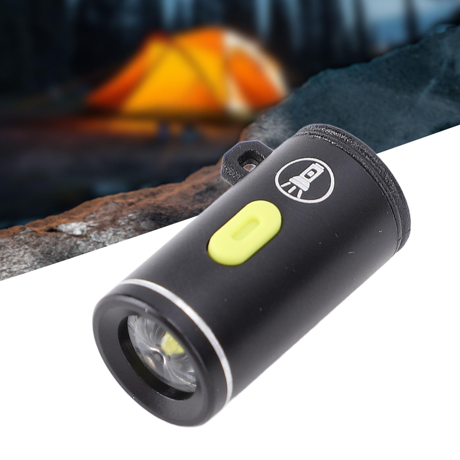 Ejoyous Mała Lampka LED USB z Aluminium, Latarka LED USB 230LM Type C, do