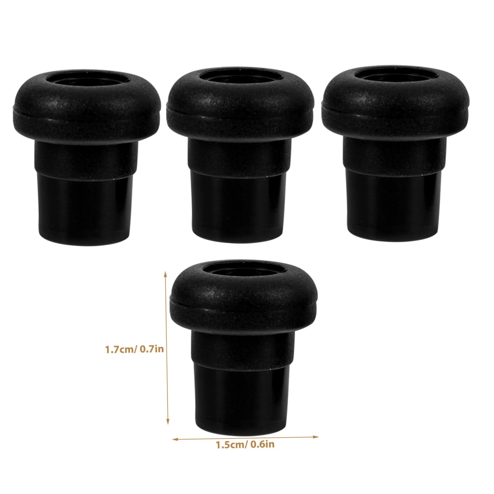 Hemoton 16pcs Foosball End Caps Durable Rod Plugs for Foosball Tables Easy Installation Reliable Replacement Caps for Football Machine Parts