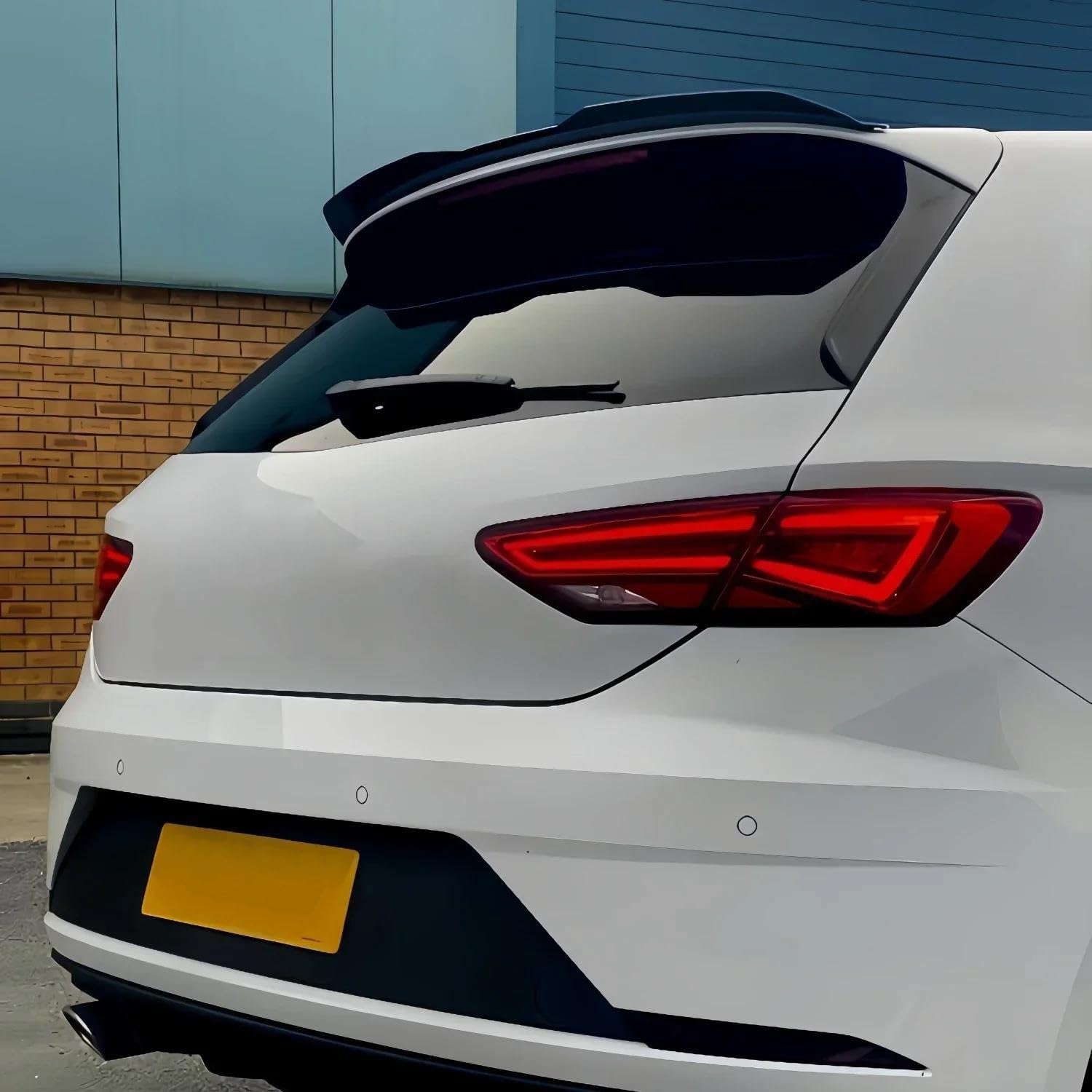 Dla Seata Leon Cupra MK3.5 2017-2021 Błyszczący Czarny Tylny Spoiler Dachowy Samochodu Skrzydła Tylne Skrzydła Bagażnika Tylny Spojler Dachowy