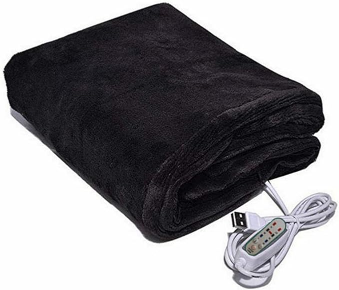 Review Heated Throw – Electric Blanket electric heating blanket,Electric Heated,5V USB Warming Soft Heating 100 * 65cm Electric Shawl Wrap 3 Heating Levels Levels Washable Wrap for Car Office Home,Black (Bla Review Heated Throw – Electric Blanket electric heating blanket,Electric Heated,5V USB Warming Soft Heating 100 * 65cm Electric Shawl Wrap 3 Heating Levels Levels Washable Wrap for Car Office Home,Black (Bla