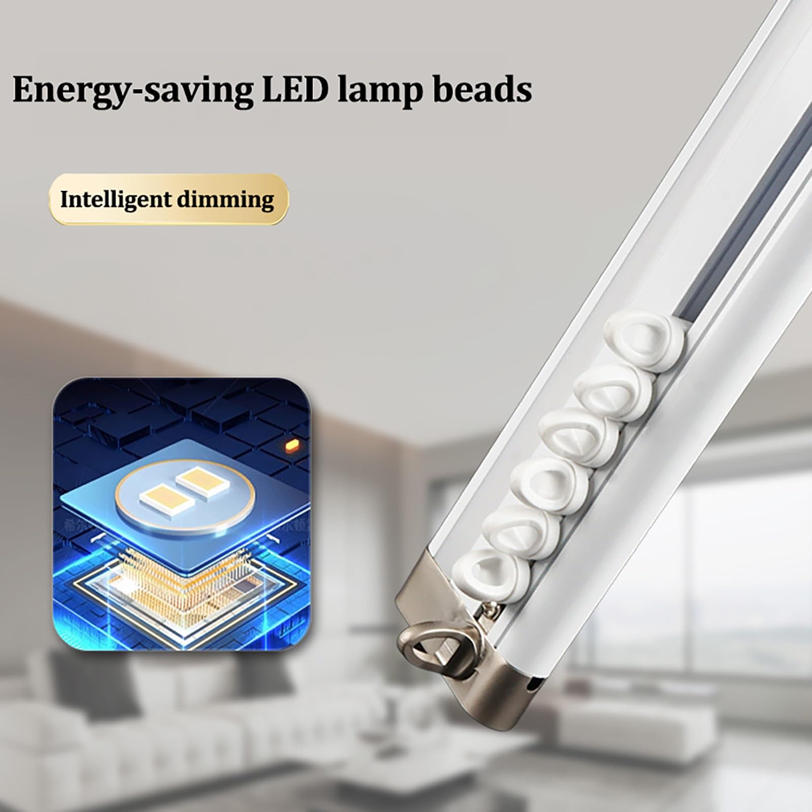 Binario in alluminio resistente con luci a LED, robusto sistema a parete per decorazione di casa e ufficio, 4 m / 13.1ft, ideale per appendere opere d'arte e visualizzare foto
