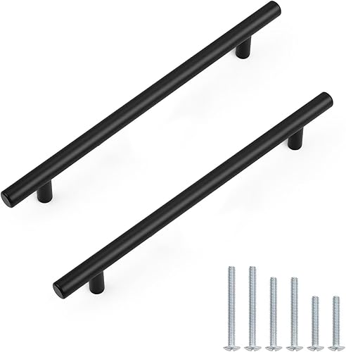 Miniatura 8 de Probrico Paquete de 30 Manijas de Gabinete de Cocina Negro Mate con Centros de Orificios de 3-3/4 pulgadas, Tiradores de Cajón de Tocador de Acero