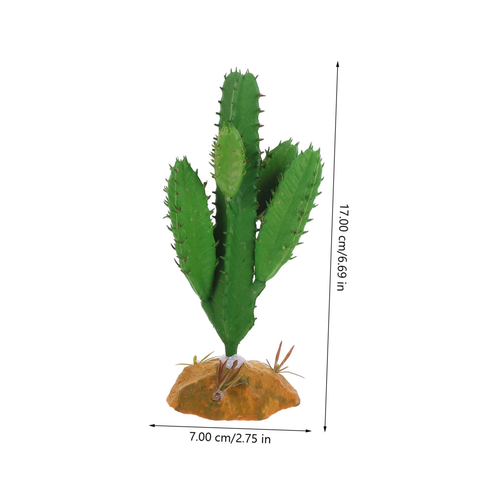 BESTonZON Fake Lizard Tank Plants Reptile Decor Durable Resin Plastic Pet-Friendly