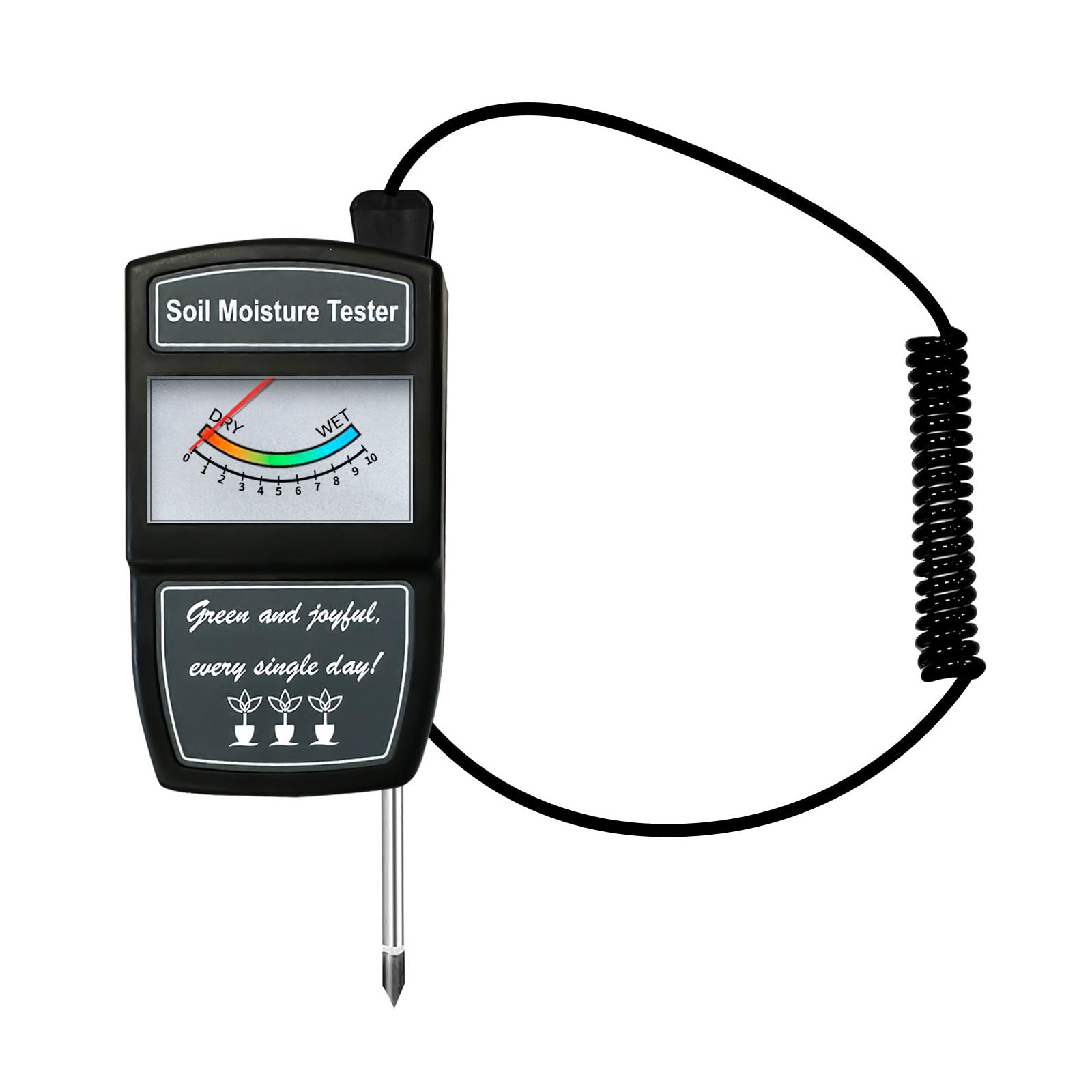 RGYBAO Soil Testing Instrument Soil Acidity Meter Meter Stainless Steel Probe For Farming Horticulture Lab
