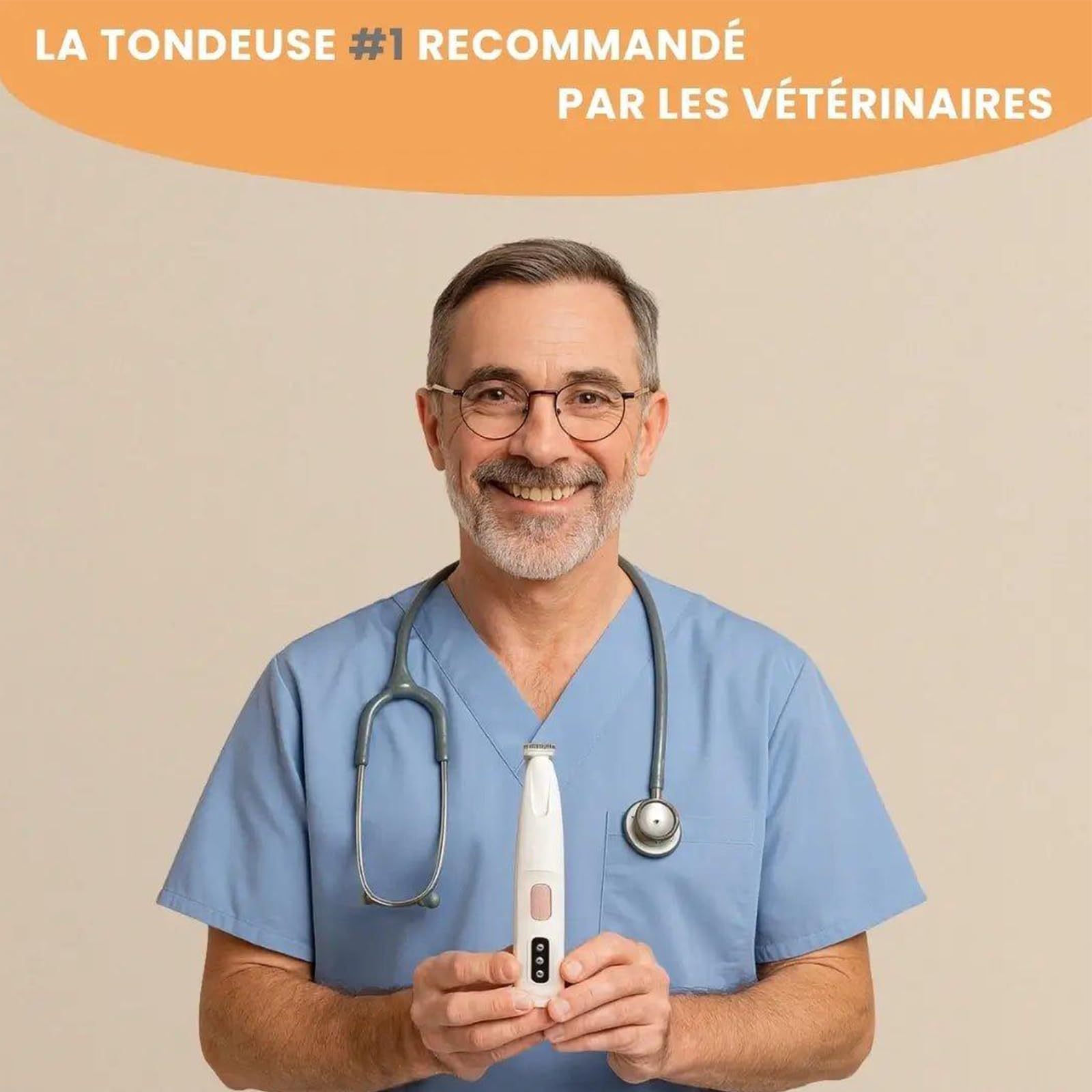 Patounet Tondeuse, de Precision Pour Chat, 35 db À Faible Bruit, Lames Douces, Sûres et Hypoallergéniques, Rechargeable Par Usb, Comprend un éclairage LED, Compact et Pratique (1PC)