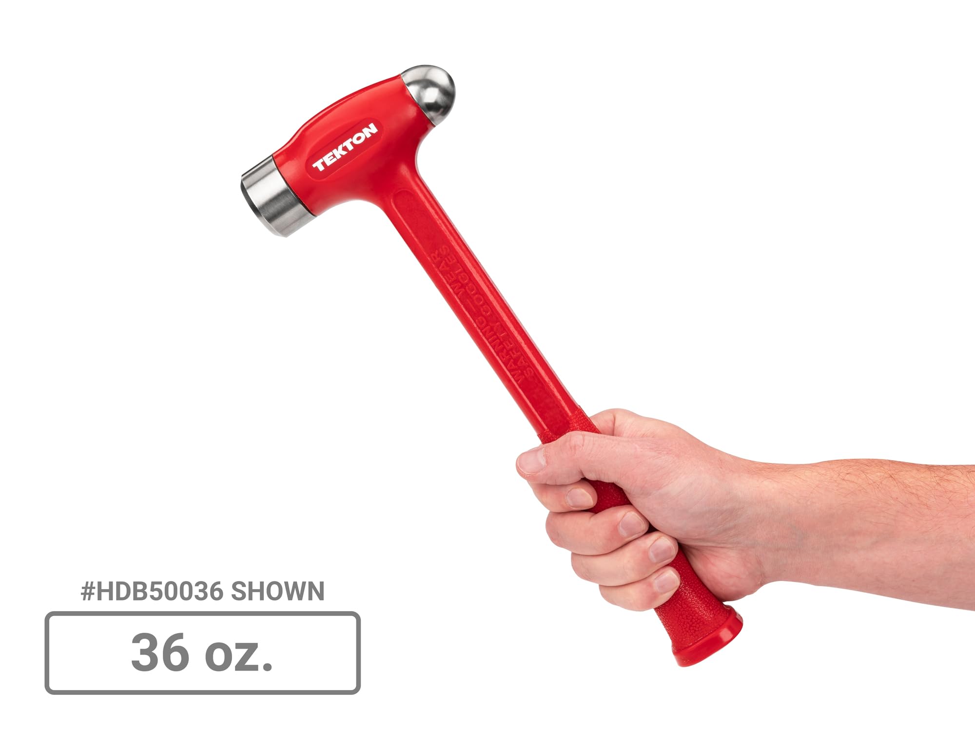 TEKTON Ball Peen - Juego de martillos de soplado muerto, 3 piezas (36, 43, 50 onzas) | HDB95002