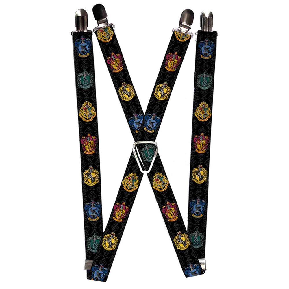 Buckle-Down Men's Multi Buckle Down Suspender - Harry Potter