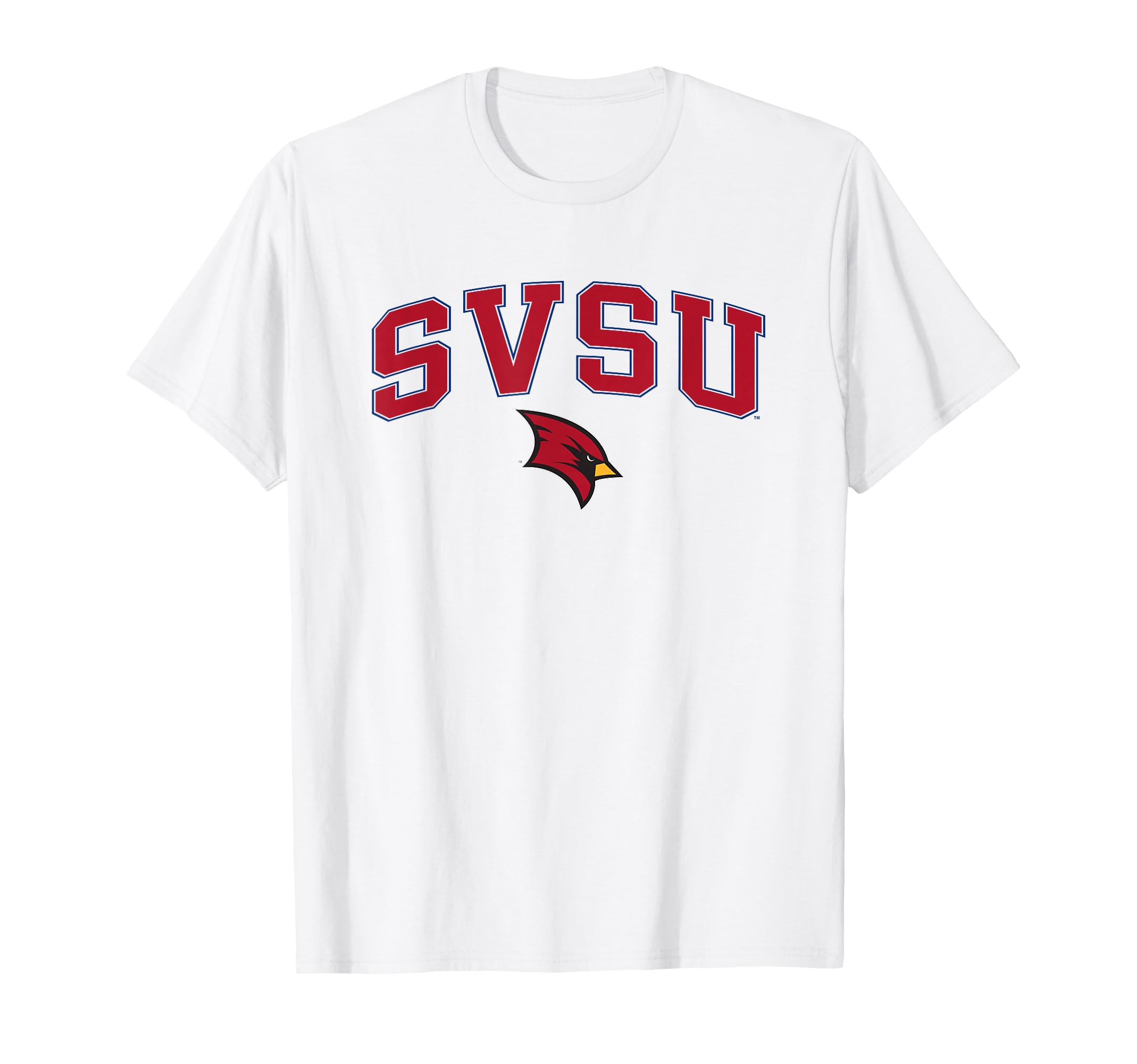 Saginaw Valley State Cardinals Arch Over White T-Shirt