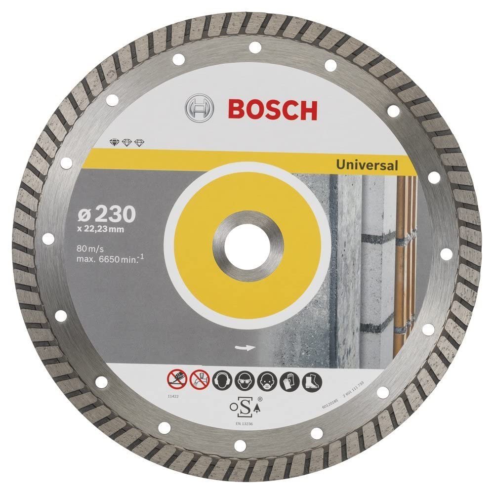 Bosch 10x Disque à tronçonner diamant PRO Multi Material, alésage 22,23 mm