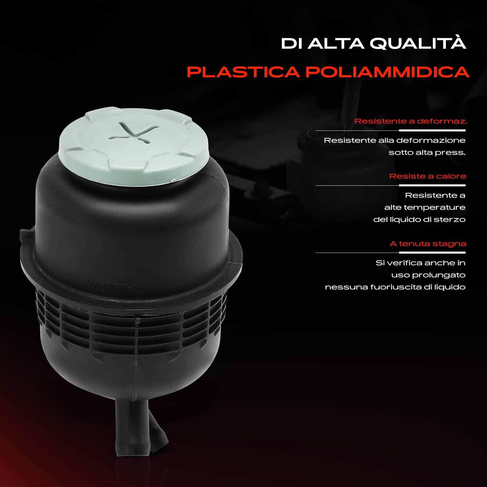 Frankberg Serbatoio di compensazione Serbatoio olio lato anteriore Compatibile con A4 8K2 A4 Allroad 8KH A4 Avant A5 8T3 A5 Cabriolet 8F7 A8 4H2 4H8 4HC 4HL Q5 8RB Replace# 4F0422371D