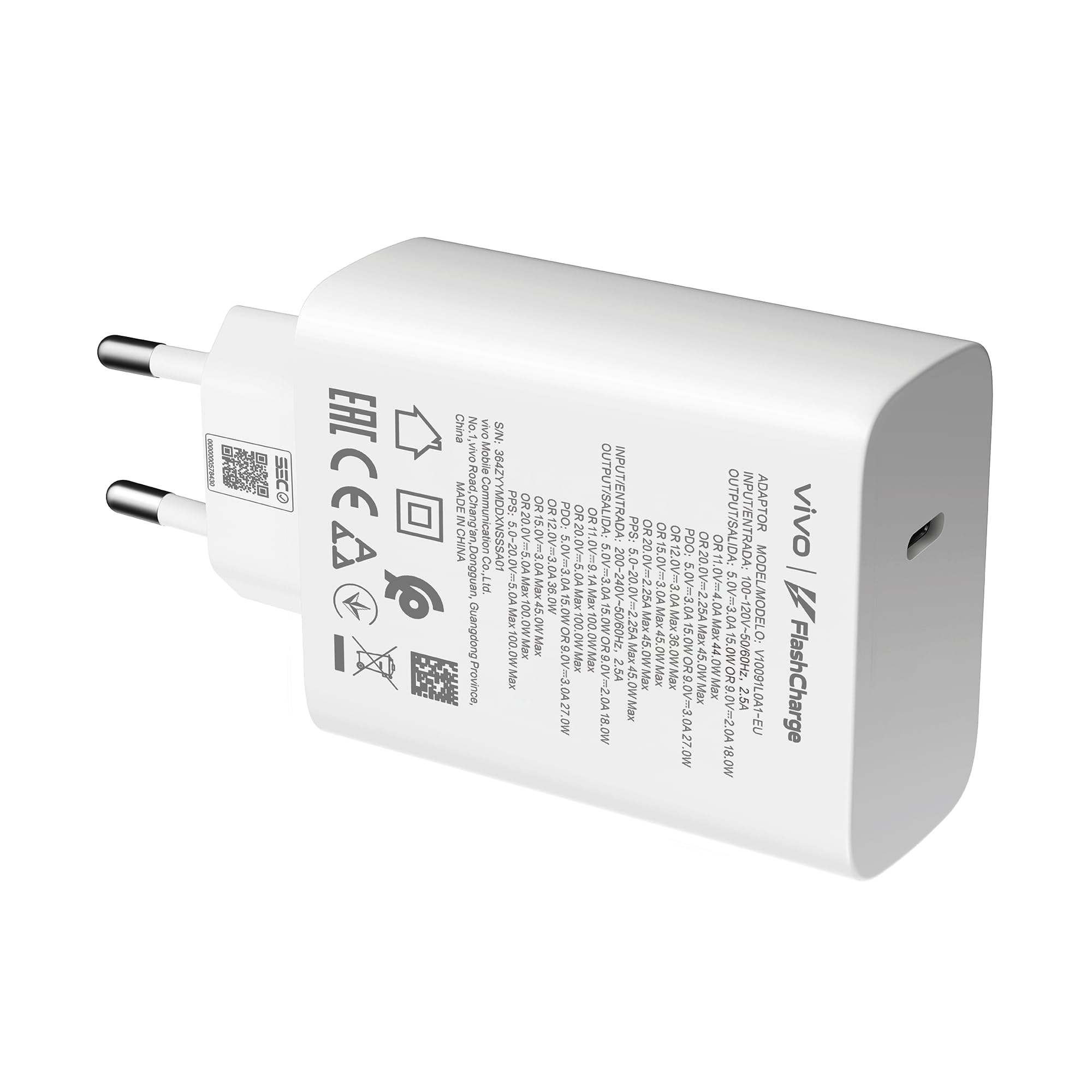 vivo Caricabatterie, 100 W FlashCharge Charger