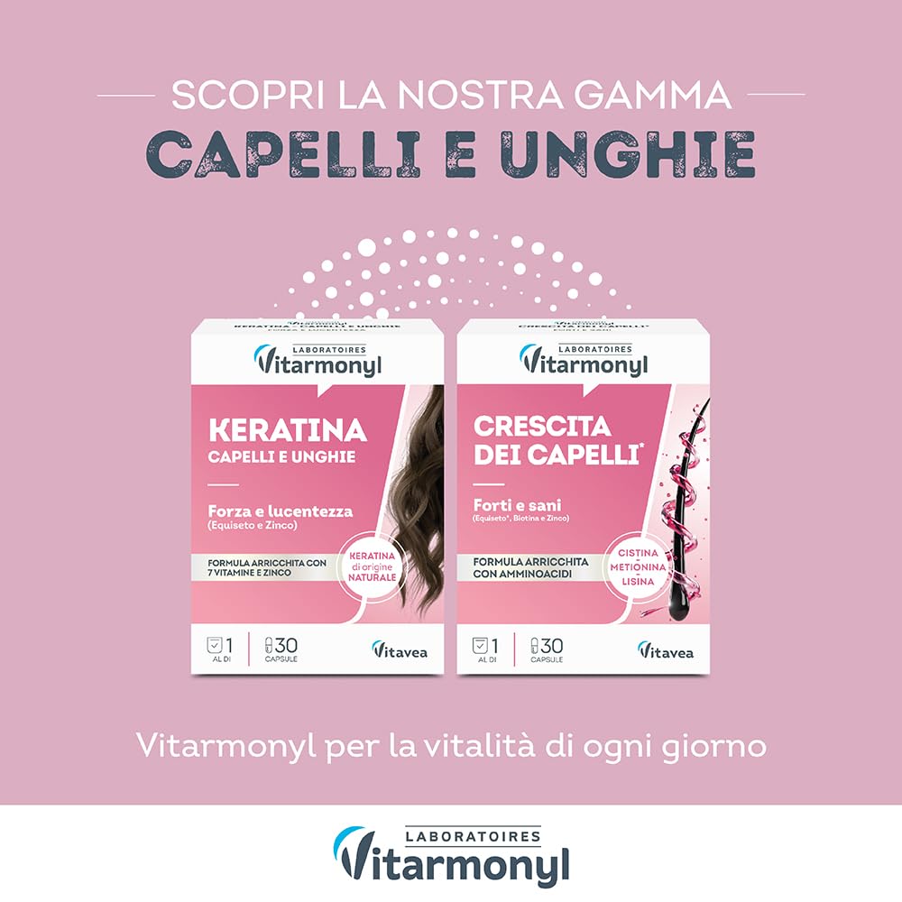 Lievito di Birra - Per Capelli e Pelle - Con Biotina - Con Vitamina B12, B2, B3, B6, B9, B1-60 Compresse - Vitarmonyl