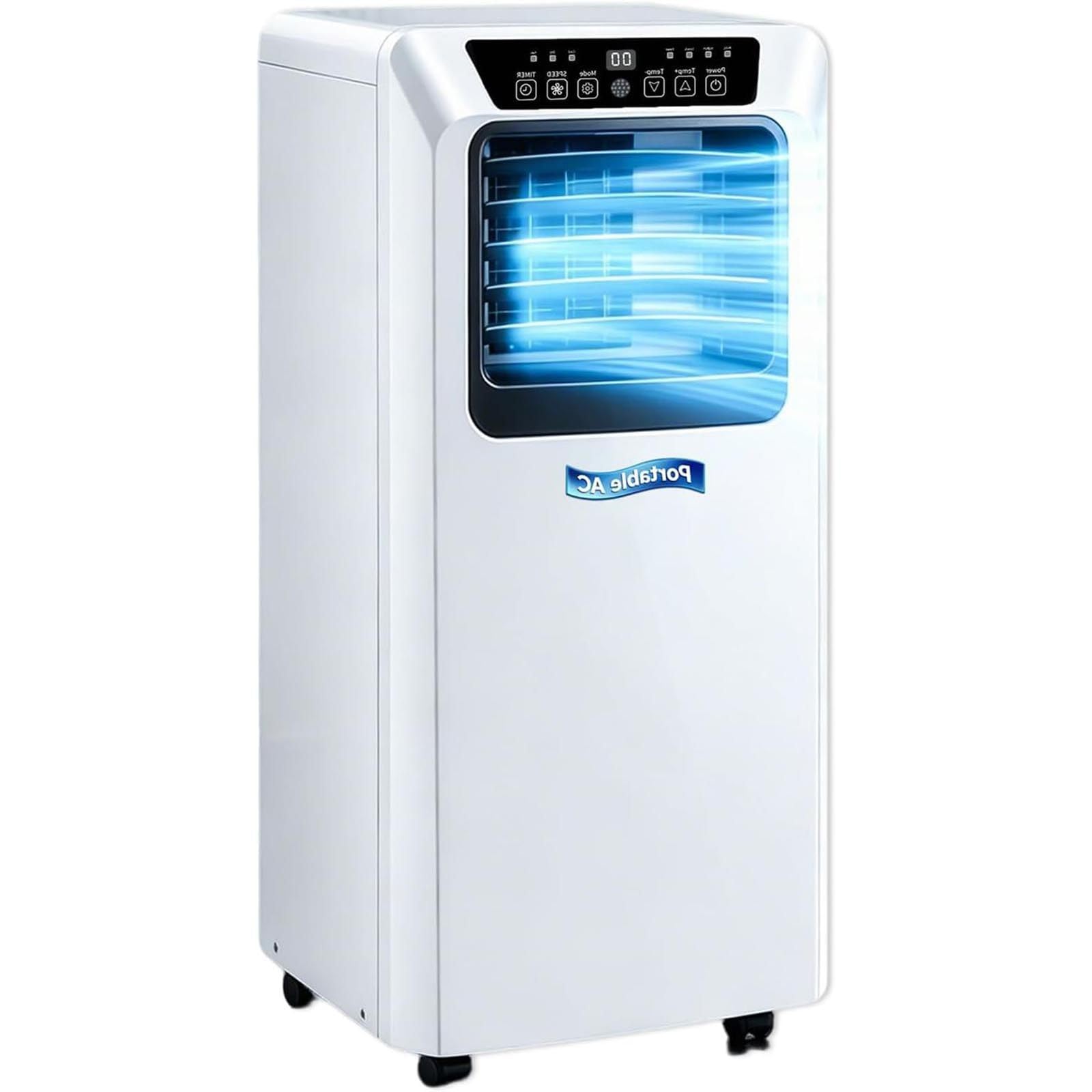 Climatiseur Mobile Monobloc 3 en 1 avec Tuyau d’Évacuation (9000BTU)