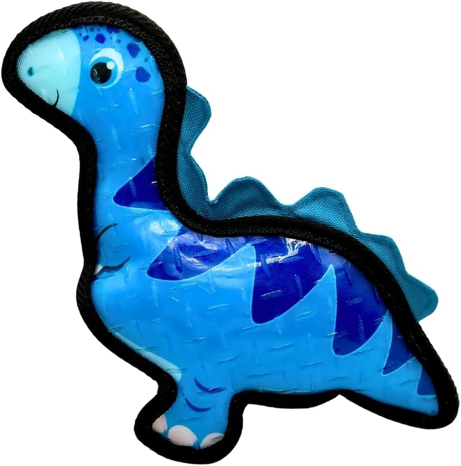 Tater's Choice Dinosaur Squeaky Dog Toy, Strong Stitching, Interactive Play, Medium, Set of 3