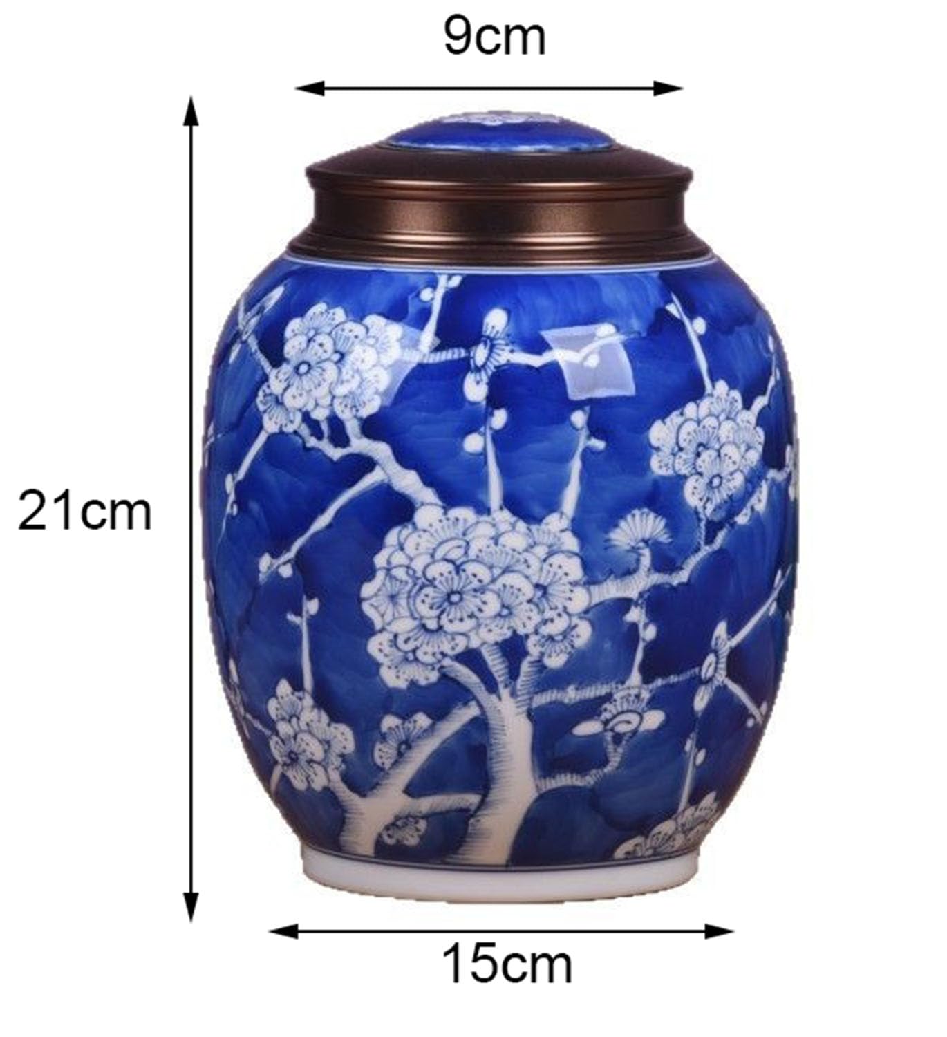 Ceramiczny pojemnik kawę i herbatę, szczelny słoik na imbir stylu chińskim