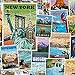 US States Vintage Poster Art 1000 Piece Jigsaw Puzzle with Landmarks and Attractions from All 50 States
