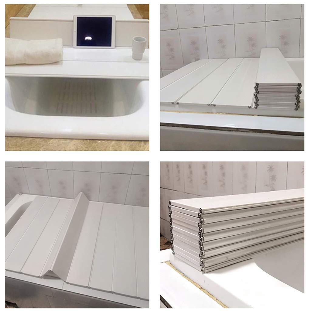 Składany pokrowiec na wannę z PCW, izolowany pokrowiec na wannę do łazienki, wodoodporna mata łazienkowa (138 x 80 x 0,6 cm) - idealna do relaksu i doświadczenia spa