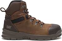 Caterpillar Bota masculina Accomplice Steel Toe impermeável, Marrom real, 8